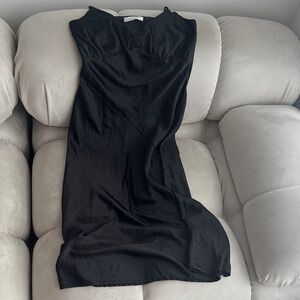 OAK + FORT Black Midi Dress